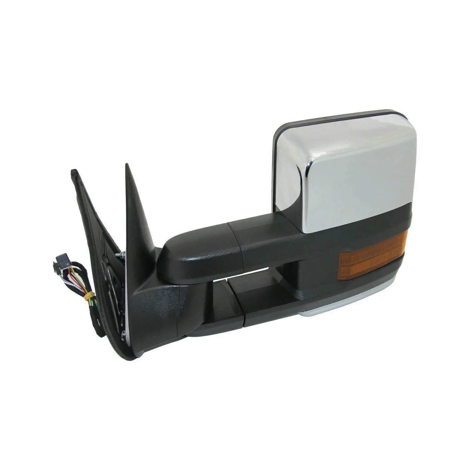 Chrome Tow Mirrors Power Heat Turn Signal for 99-02 Chevy Silverado 1500 2500