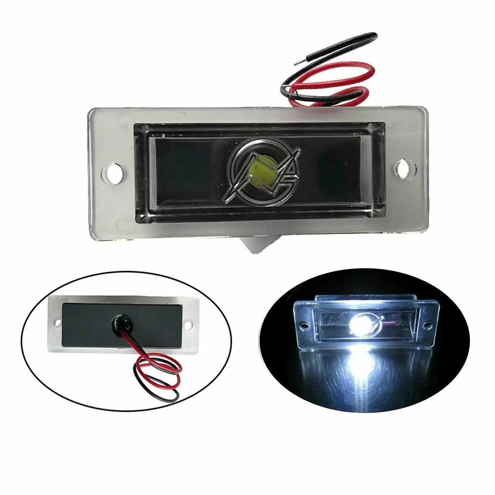 Rear Bumper Roll Pan w/LED License Lamp for  2007-2013 Silverado 1500