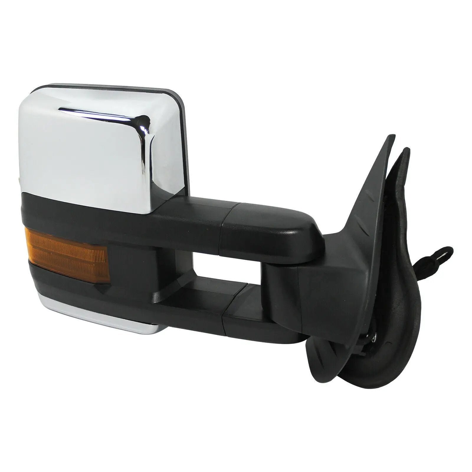 Chrome Tow Mirrors Power Heat Turn Signal for 2007-13 Chevy Silverado 1500 2500
