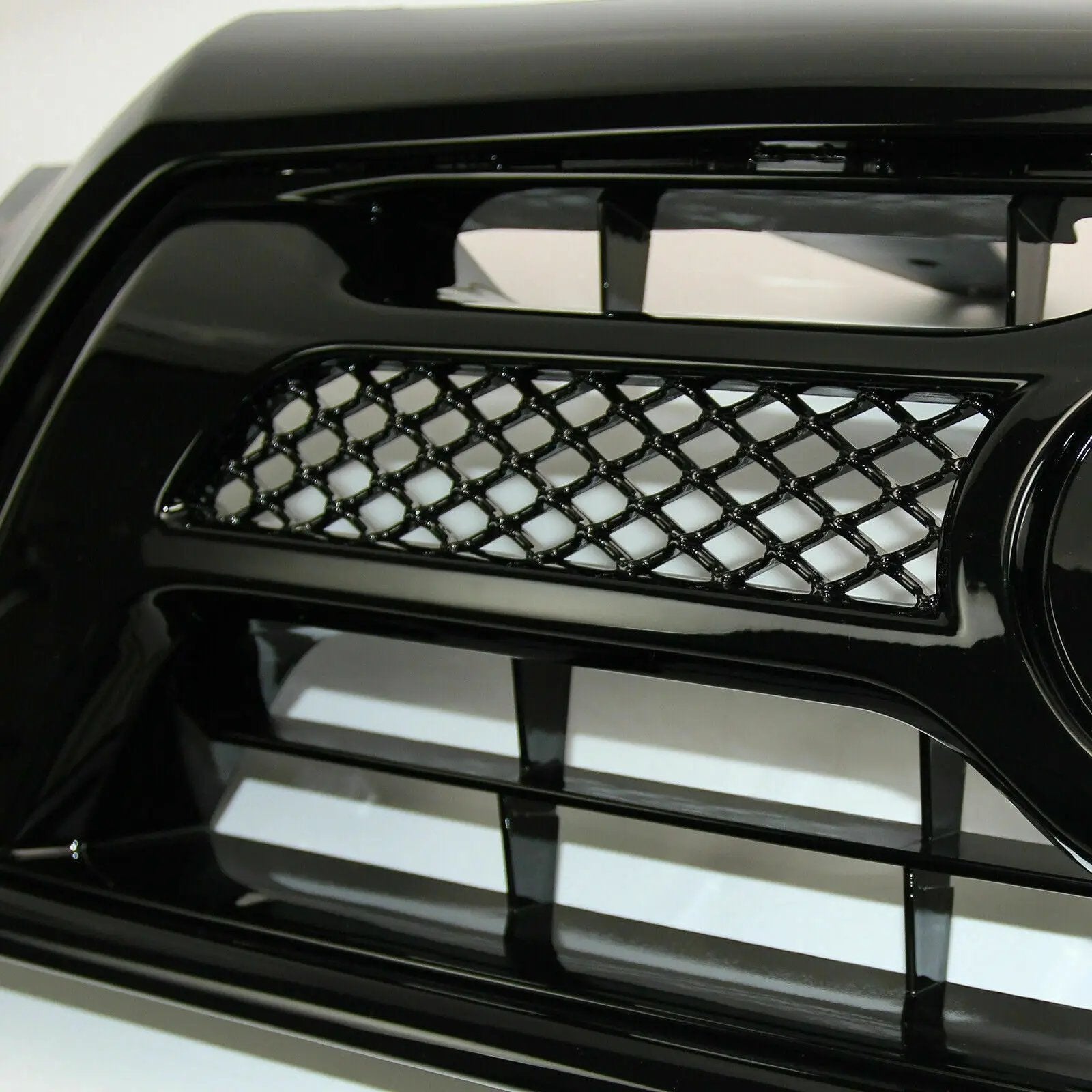 Front Bumper Grille Gloss Black Mesh for 2012-2015 Toyota Tacoma