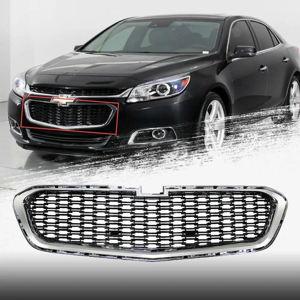 2014-2015 Chevrolet Malibu Front Bumper Lower Grille Grill Chrome&Black