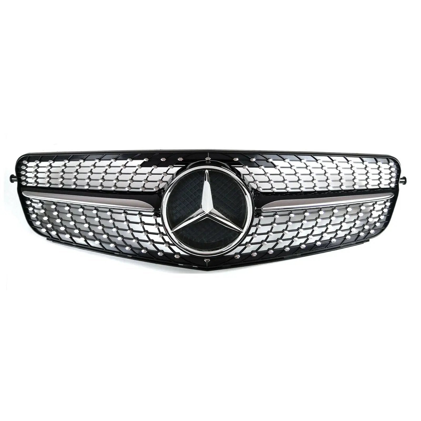 07-14 Mercedes-Benz W204 C200 C300 Black Diamond Style Front Grille Grill