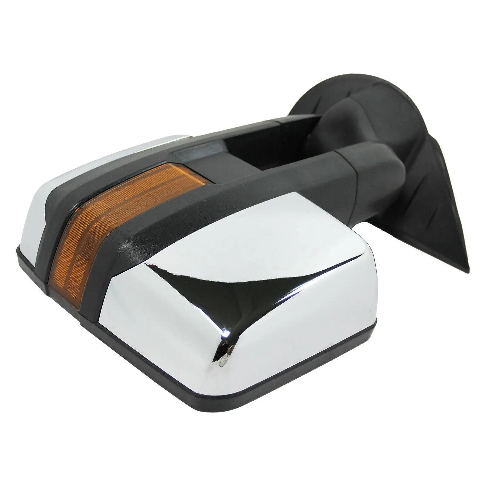 Chrome Tow Mirrors Power Heat Turn Signal for 2007-13 Chevy Silverado 1500 2500