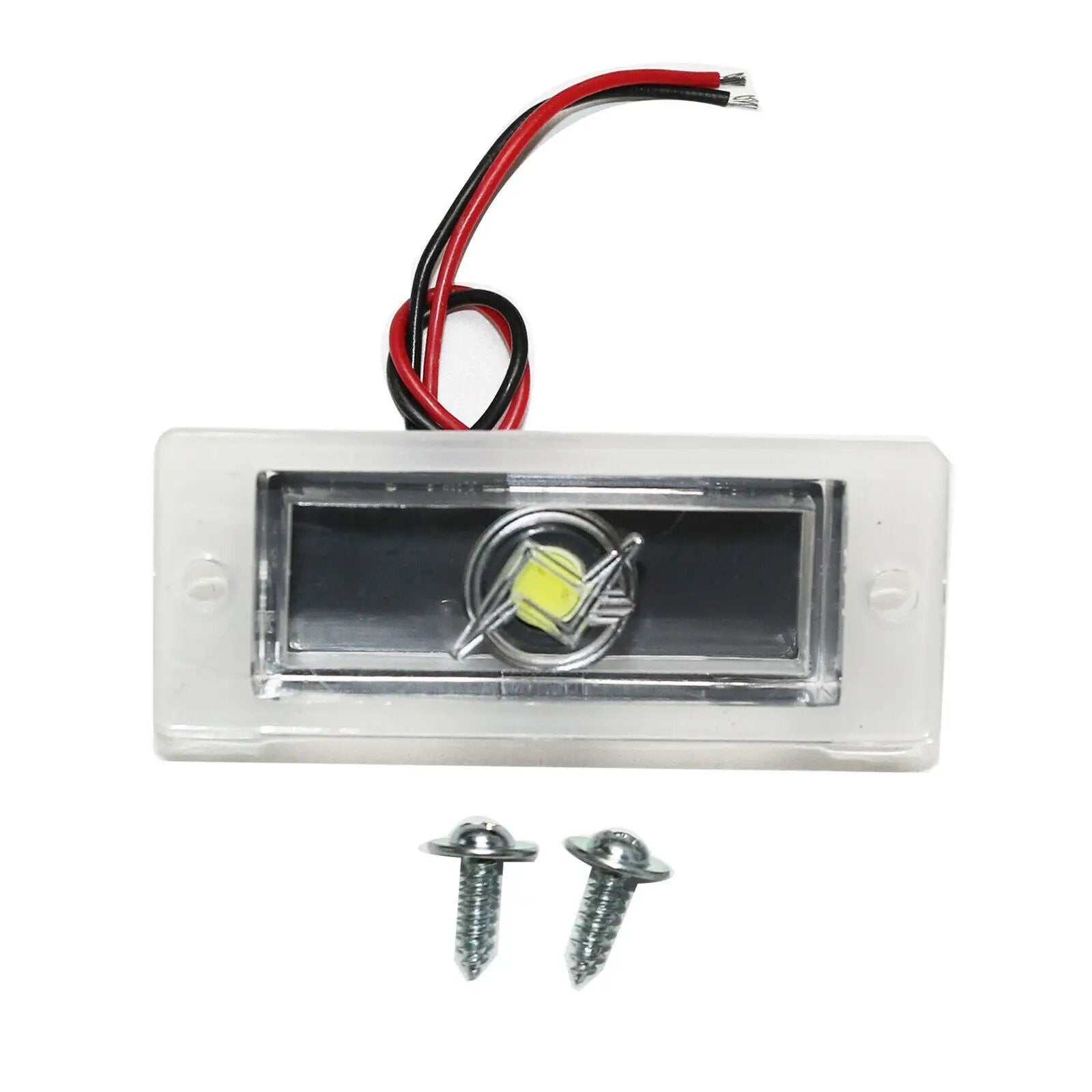 Rear Bumper Roll Pan w/LED License Light for 1997-2004 Dodge Dakota