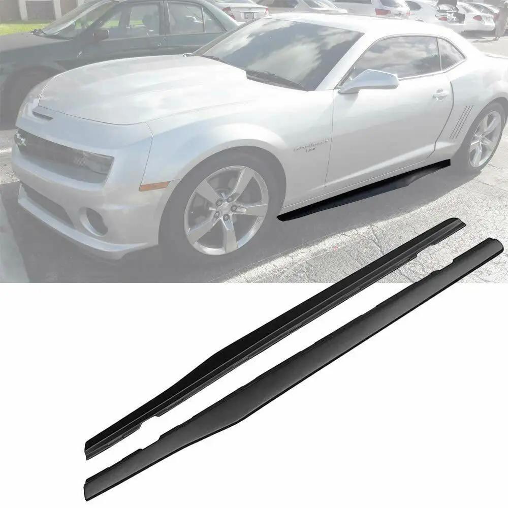 Side Skirts Extension Body Kit Add-on for 10-15 Chevy Camaro ZL1 SS LT