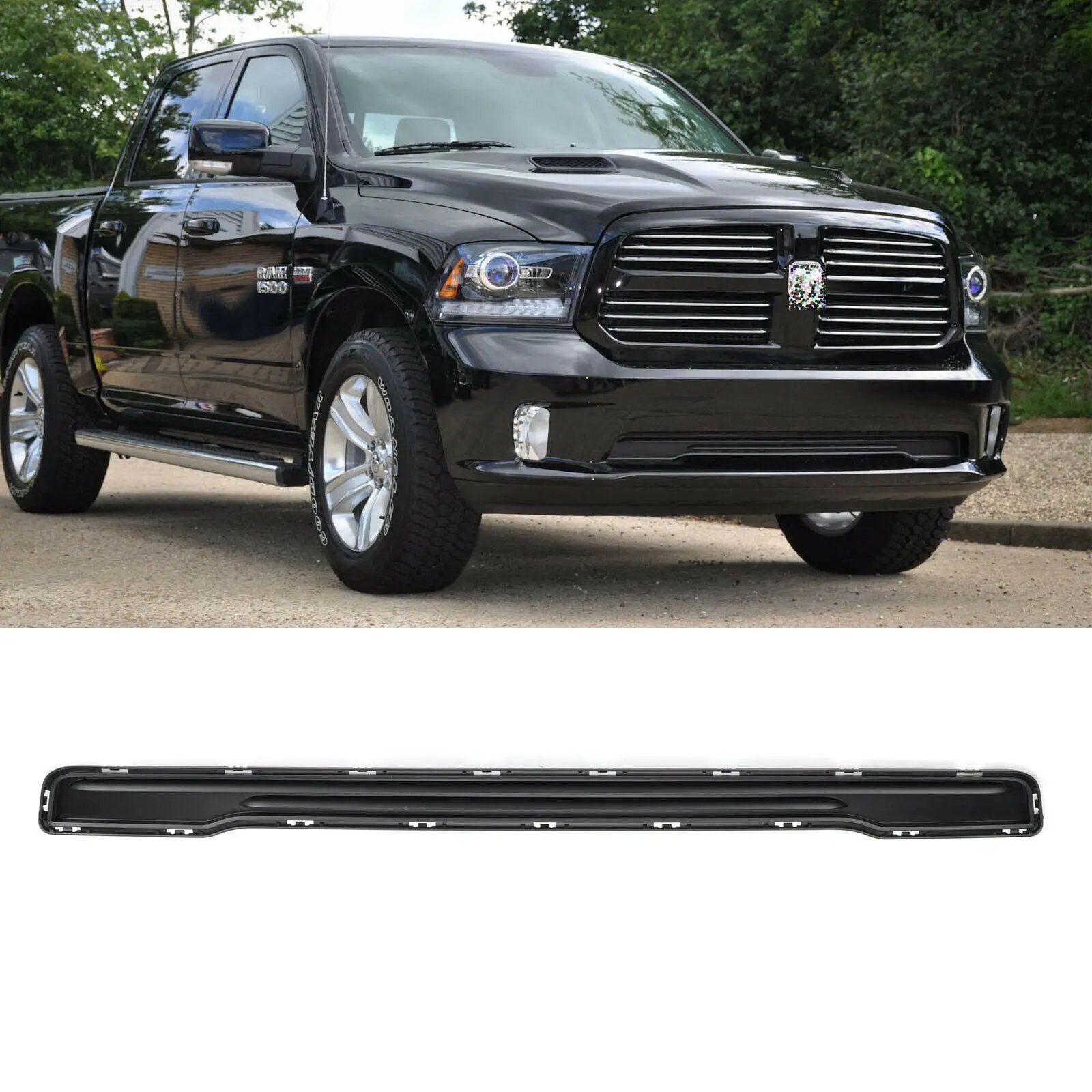Front Bumper Grille Lower Closeout Panel for Dodge RAM 1500 2013-2018