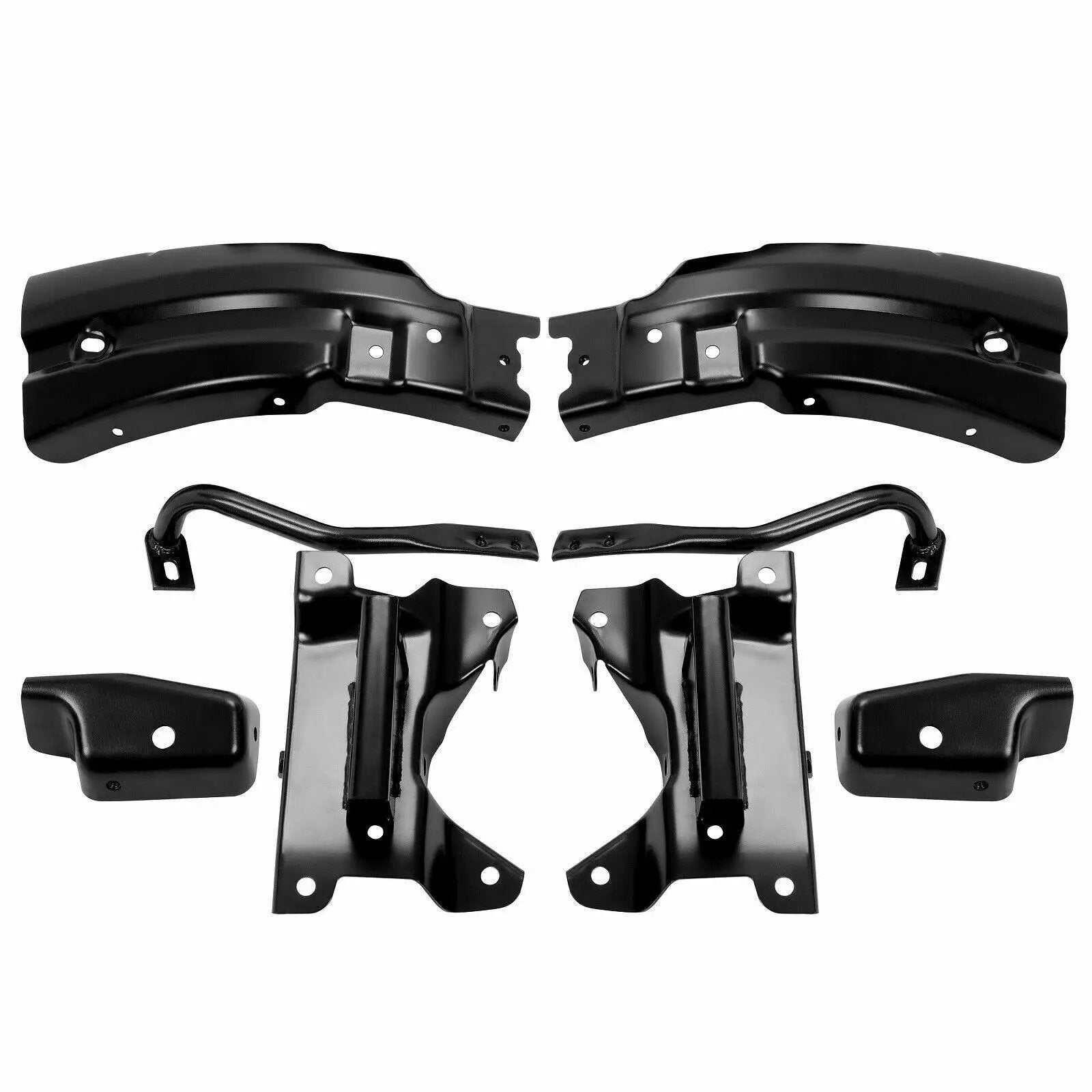 Front Bumper Brace Brackets Mounting Support for 07-13 Chevrolet Silverado 1500