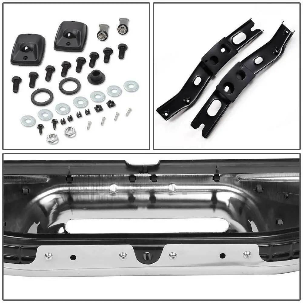 Chrome Steel Rear Step Bumper Assembly for 1995-2004 Toyota Tacoma